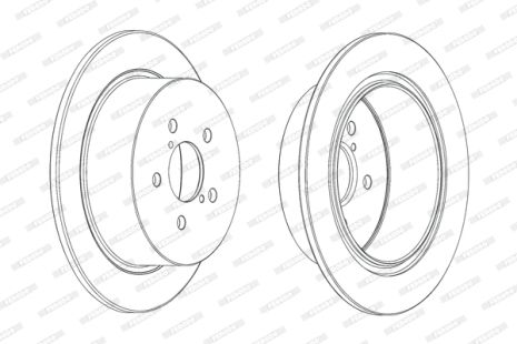 Диск тормозной SUBARU LEGACY, SUBARU OUTBACK, FERODO (DDF1903C)