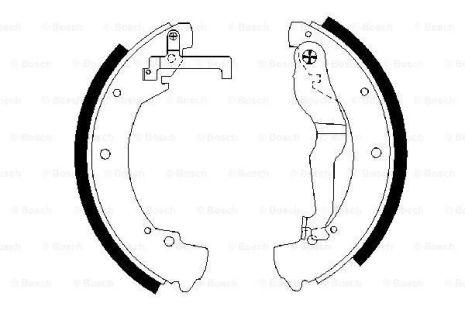 Комплект тормозных колодок VW TRANSPORTER, BOSCH (0986487312)