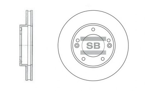 Диск гальмівний KIA SORENTO, SANGSIN (SD2026)