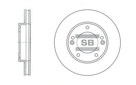 Диск гальмівний KIA SORENTO, SANGSIN (SD2026)