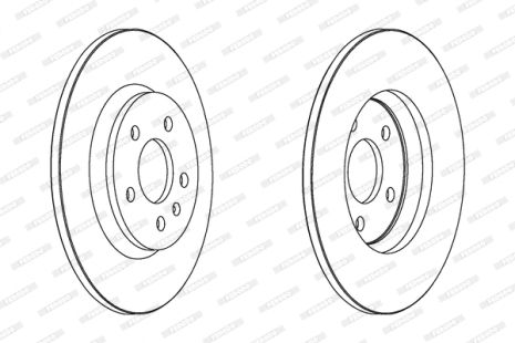 Диск гальмівний AUDI Q5, AUDI A6, AUDI A7, FERODO (DDF1666C)