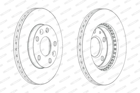 Диск гальмівний RENAULT DUSTER DACIA DUSTER RENAULT KAPTUR FERODO (DDF2078C)