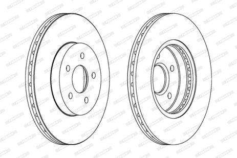 Диск тормозной FORD (CHANGAN), JAGUAR X-TYPE, FORD MONDEO, FERODO (DDF1125)