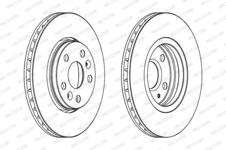 Диск тормозной MERCEDES-BENZ CITAN, RENAULT KANGOO, FERODO (DDF1733)