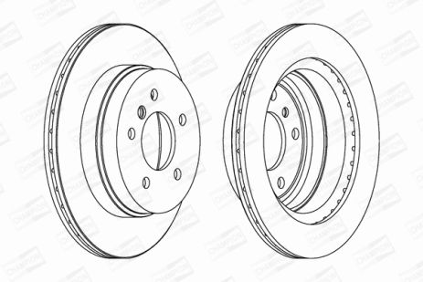 Диск гальмівний BMW 1, BMW X1, BMW 3, CHAMPION (562442CH)