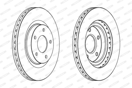 Диск тормозной MITSUBISHI ASX, CHRYSLER 200, DODGE CALIBER, FERODO (DDF1624)