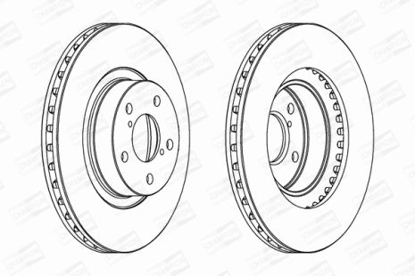 Диск тормозной TOYOTA GT, SUBARU IMPREZA, SUBARU LEGACY, CHAMPION (561667CH)