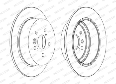 Диск тормозной TOYOTA RAV, FERODO (DDF1486C)