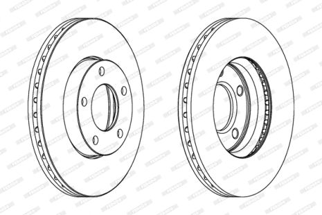 Диск гальмівний MAZDA 5, MAZDA 3, FERODO (DDF1311C)