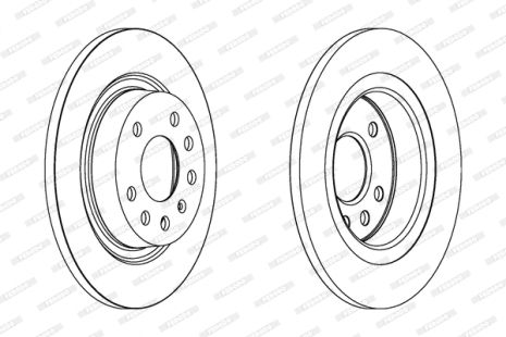 Диск тормозной CADILLAC BLS, FIAT CROMA, OPEL VECTRA, FERODO (DDF1288C)