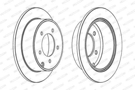 Диск тормозной CHRYSLER 200, DODGE CALIBER, JEEP PATRIOT, FERODO (DDF1762C)