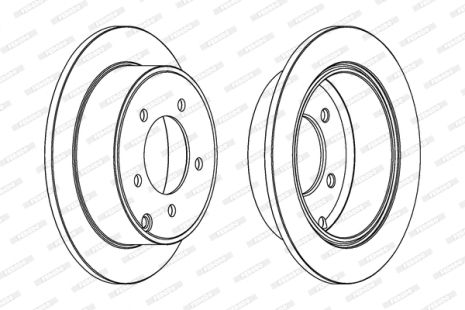 Диск гальмівний CHRYSLER 200, DODGE CALIBER, JEEP PATRIOT, FERODO (DDF1762C)