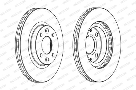 Диск тормозной LADA XRAY, SMART FORTWO, DACIA SANDERO, FERODO (DDF2327C)