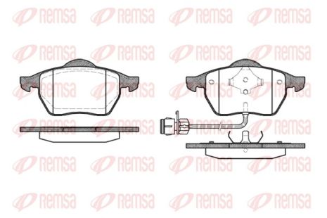 Комплект тормозных колодок, дисковый тормоз VOLVO C70, VW PASSAT, REMSA (039002)