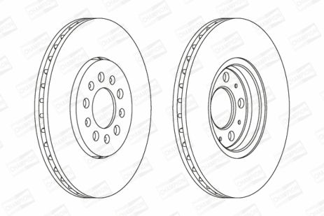 Диск гальмівний VW, SEAT TOLEDO, SKODA FABIA, CHAMPION (562041CH)