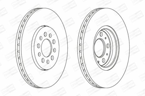 Диск гальмівний VW, SEAT TOLEDO, SKODA FABIA, CHAMPION (562041CH)