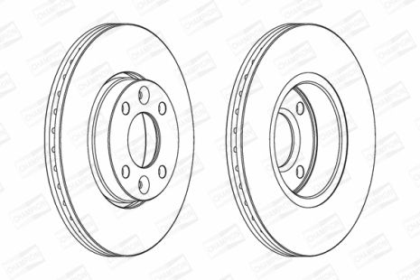 Диск тормозной LADA LARGUS, DACIA LOGAN, NISSAN MICRA, CHAMPION (562268CH)
