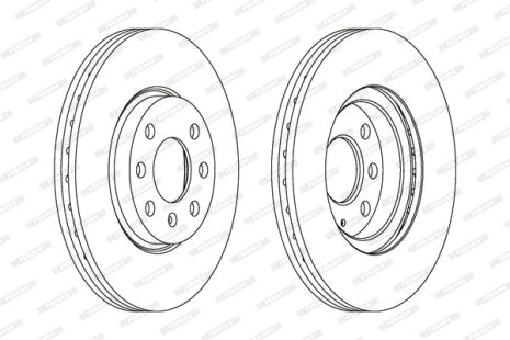 Диск тормозной CHEVROLET CORSA, OPEL COMBO, OPEL MERIVA, FERODO (DDF1131)