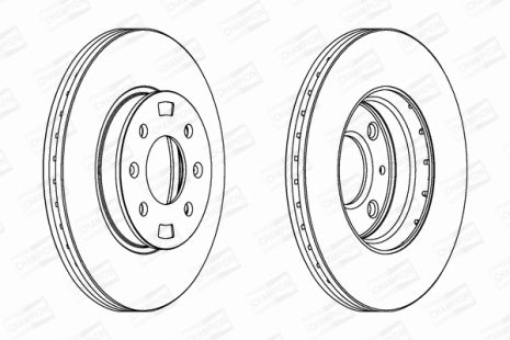 Диск гальмівний HYUNDAI i20, KIA RIO, HYUNDAI ACCENT, CHAMPION (562554CH)