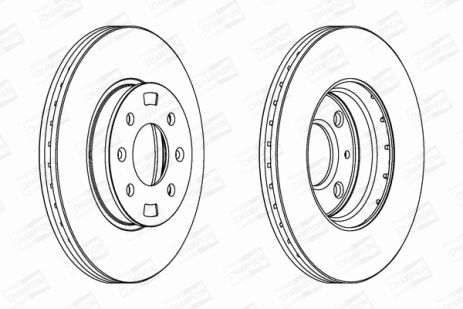 Диск гальмівний HYUNDAI i20, KIA RIO, HYUNDAI ACCENT, CHAMPION (562554CH)