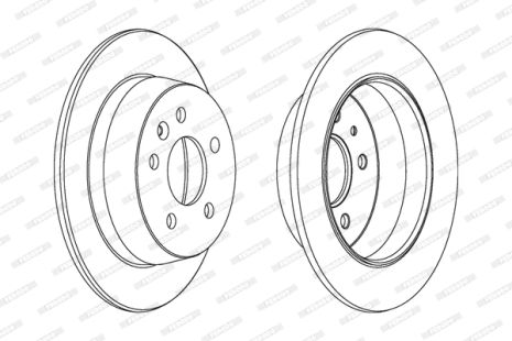Диск гальмівний MERCEDES-BENZ V-CLASS, MERCEDES-BENZ VITO, FERODO (DDF861)