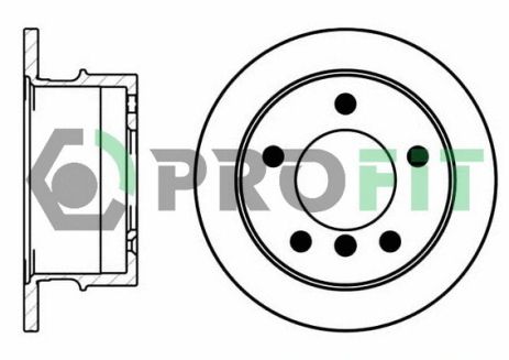 Диск гальмівний AC ME, VW LT, MERCEDES-BENZ SPRINTER, PROFIT (50100931)