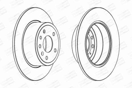 Диск гальмівний CHEVROLET VECTRA, OPEL VECTRA, SAAB 9-5, CHAMPION (561962CH)