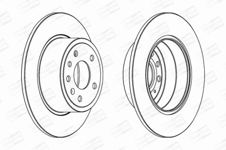 Диск тормозной CHEVROLET VECTRA, OPEL VECTRA, SAAB 9-5, CHAMPION (561962CH)