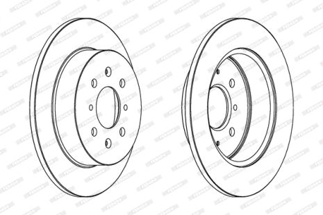 Диск гальмівний MG EXPRESS, HONDA CIVIC, MG MG, FERODO (DDF1466C)