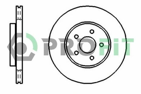 Диск тормозной JAGUAR X-TYPE, FORD MONDEO, PROFIT (50101125)