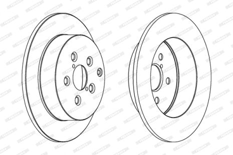 Диск гальмівний TOYOTA AVENSIS, FERODO (DDF1406)