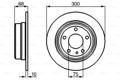 Диск тормозной BMW 7, BOSCH (0986478323)