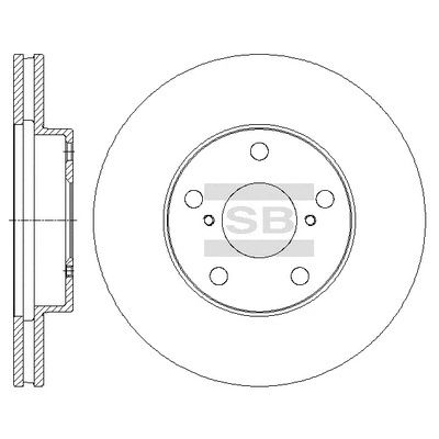 Диск гальмівний TOYOTA RAV4, SANGSIN (SD4050)