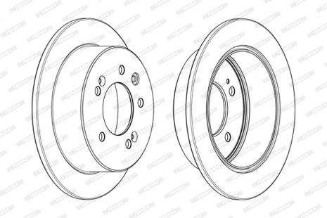 Диск тормозной HYUNDAI ELANTRA, FERODO (DDF2005C)