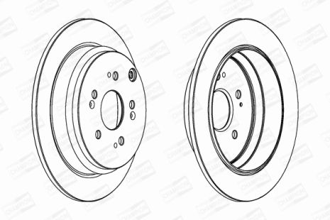 Диск тормозной HONDA CR-V, CHAMPION (562884CH)