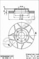 Диск тормозной CHEVROLET LANOS, DAEWOO NEXIA, DAEWOO LANOS, BREMBO (09309075)