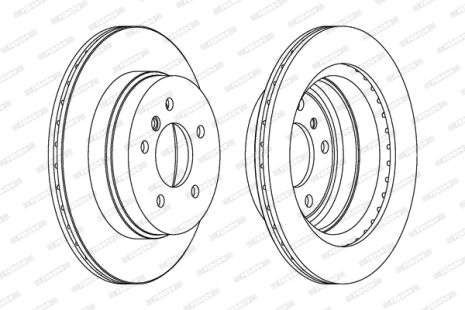 Диск гальмівний BMW 1, BMW X1, BMW 3, FERODO (DDF1697)