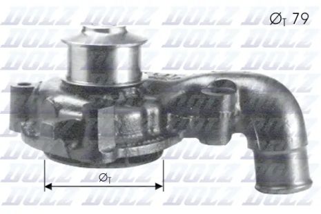 Водяной насос, помпа FORD ESCORT, FORD ORION, DOLZ (F155)