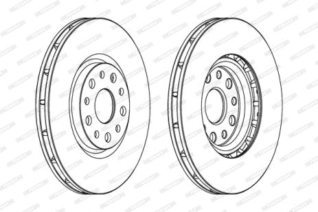 Диск гальмівний ALFA ROMEO, FERODO (DDF1449)