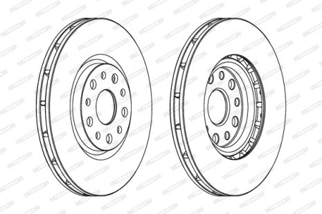 Диск гальмівний ALFA ROMEO, FERODO (DDF1449)
