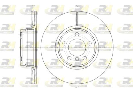 Диск тормозной BMW 4, BMW 3, BMW 2, ROAD HOUSE (6145210)