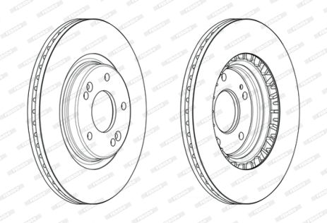 Диск гальмівний KIA PROCEED, HYUNDAI TUCSON, HYUNDAI i30, FERODO (DDF2680C)