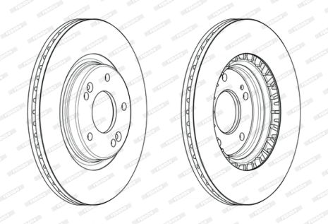 Диск тормозной KIA PROCEED, HYUNDAI TUCSON, HYUNDAI i30, FERODO (DDF2680C)