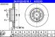 Диск тормозной SKODA YETI, SEAT ALTEA, VW GOLF, ATE (24012202101)