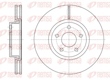 Диск гальмівний FORD MONDEO, REMSA (6156210)