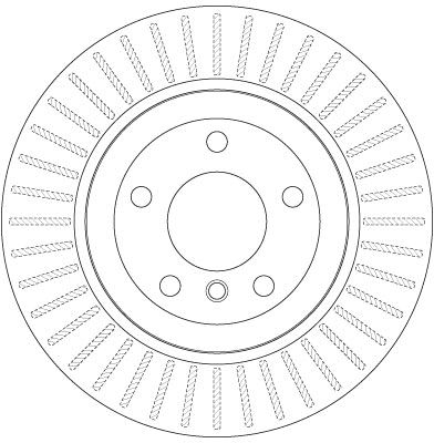 Диск тормозной BMW 5, TRW (DF6299)