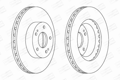 Диск тормозной MITSUBISHI GRANDIS, CHAMPION (562873CH)