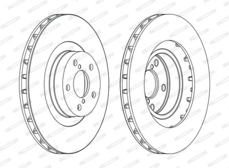 Диск гальмівний SUBARU OUTBACK, SUBARU FORESTER, SUBARU XV, FERODO (DDF1175C)