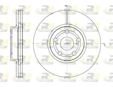 Диск тормозной TOYOTA COROLLA, TOYOTA AVENSIS, ROAD HOUSE (670110)