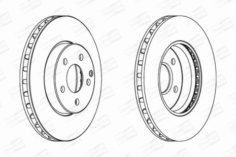 Диск тормозной MERCEDES-BENZ E-CLASS, CHAMPION (562212CH)